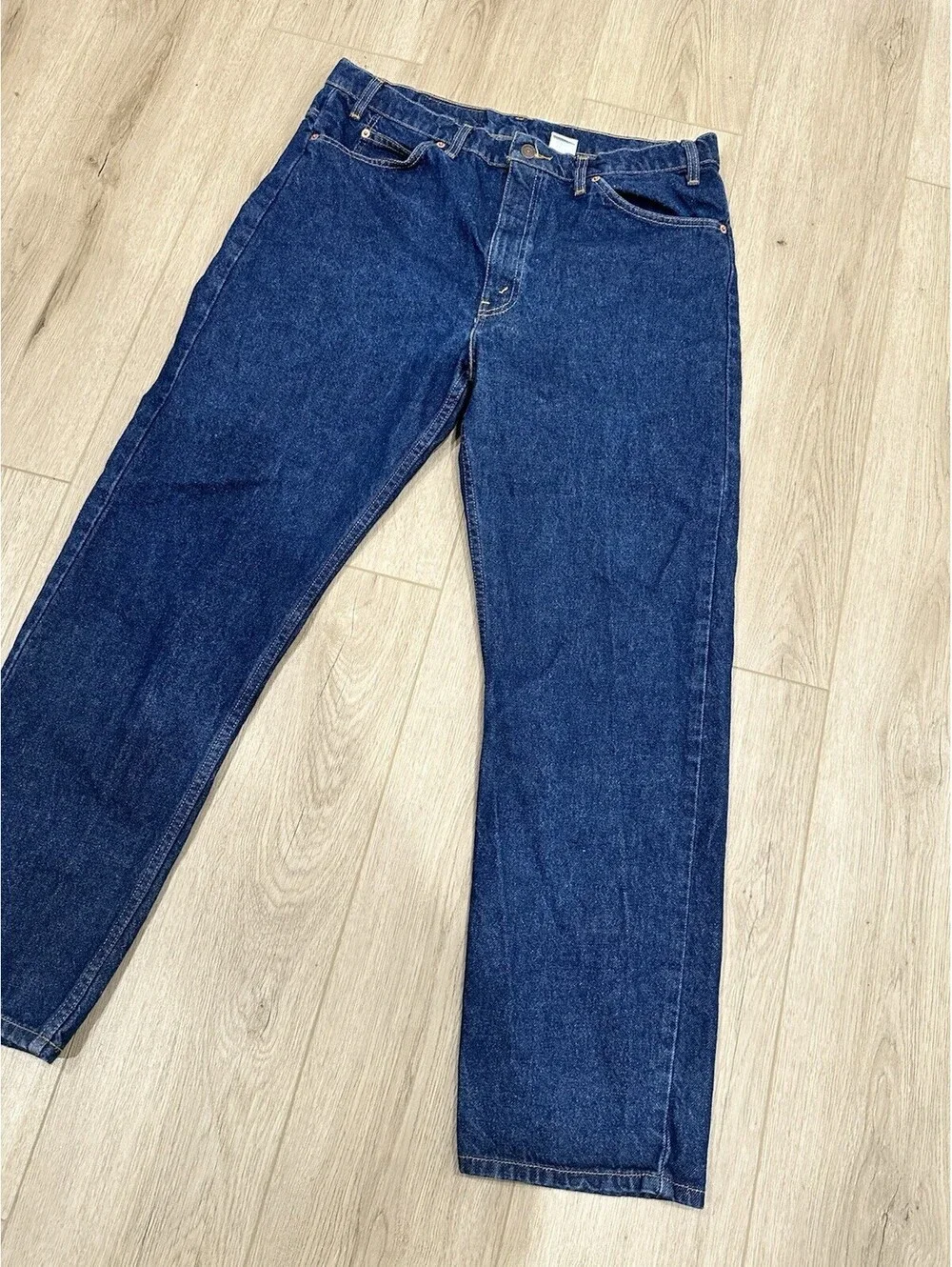 Vintage Levi's 505 Orange Tab Jeans Mens 36x30 Regular Straight Blue Denim 1995